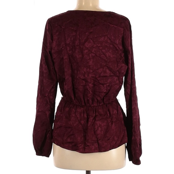 Peplum blouse with tie - Picture 2 of 4